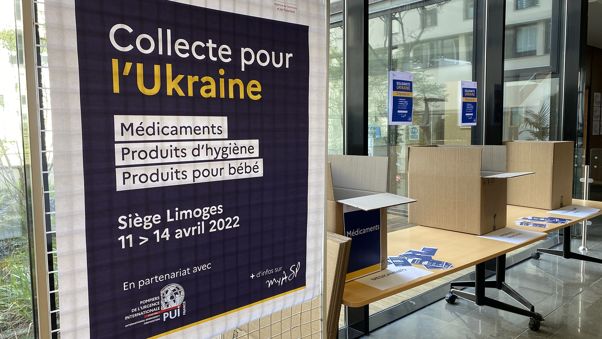 Collecte pour l'Ukraine